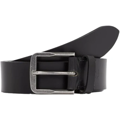 Image of Calvin Klein Men&#039;s Classic Casual Leather Belt, Black (Black), 43,3 inches