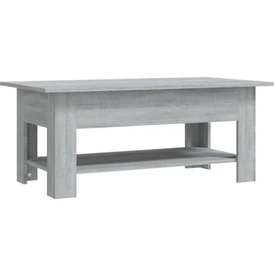 Image of vidaXL Coffee Table Grey Sonoma 102x55x42 cm Engineered Wood