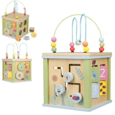 Image of Orange Tree Toys Spring Garden Activity Cube Wooden Toy (FSC®)