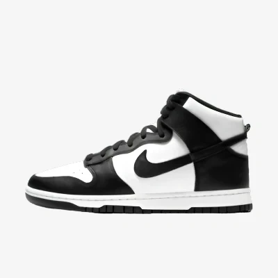 Image of NIKE Sportswear DUNK HI Retro Bttys Hightop trainers, Men&#039;s, Size: 11.5, White/black/total orange Leather and textile