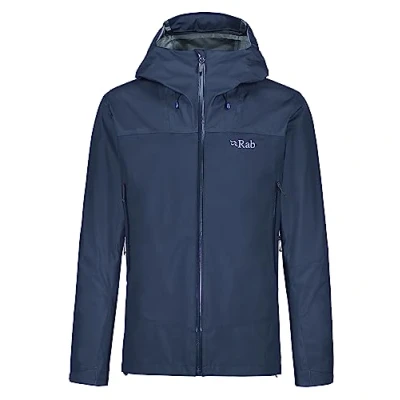 Image of Rab Men&#039;s Arc Eco Waterproof Breathable Jacket for Hiking, Trekking, &amp; Skiing Deep Ink XX Large