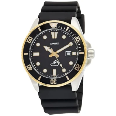 Image of Casio Men Analog Quartz Watch with Resin Strap MDV 106G 1AVCF