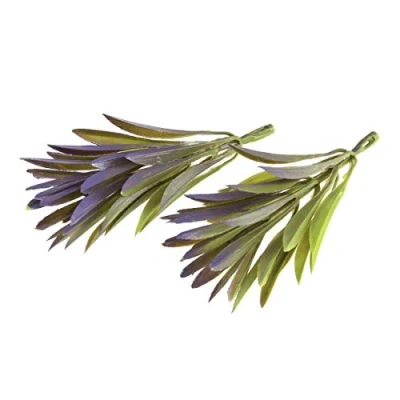 Image of Small Plastic Artificial Foliage Leaves Choice of Fern, Leaf Sprig or Assorted (Leaf Pack 2)