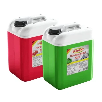 Image of Dishwashing Liquid Concentrate Washing Up Apple &amp; Cherry 2 x 5 Litres Dish Cleaner Canister