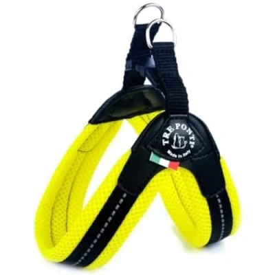 Image of TRE PONTI Easy Fit Mesh Fix Neon Dog Harness, Size 4, Yellow
