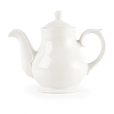 Image of Churchill Super Vitrified P746 Whiteware Tea and Coffee Pot, White (Pack of 4)