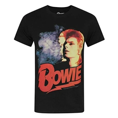 Image of David Bowie Retro Men&#039;s T Shirt Black
