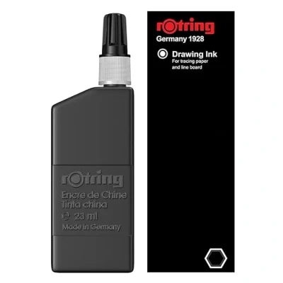 Image of rOtring Isograph Bottled Liquid Ink Black 23 ml Fountain Pen