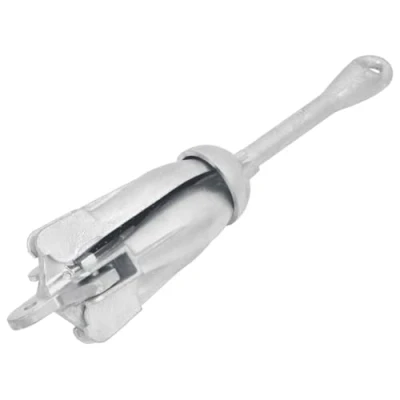 Image of vidaXL Malleable Iron Folding Anchor Silver 6 kg Compact and Durable Boat Anchor, Perfect for Sailboats, Fishing Boats, Canoes, Kayaks Paddle Boards