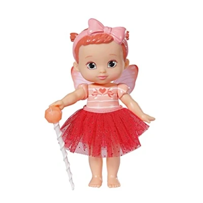 Image of BABY born 4001167831823 Storybook Fairy Poppy 18cm Fluttering Wings Includes Doll, Wand, Stand, Backdrop and Picture Booklet Suitable for Children Aged 3+ years 831823