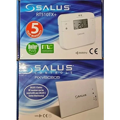 Image of Salus Vaillant Wireless Programmable Room Thermostat RF Stat RT510TX + RXVBC605