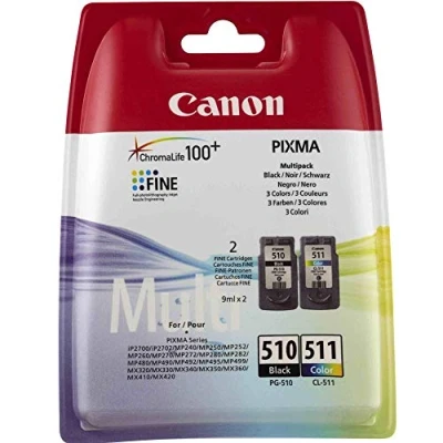 Image of Canon PG 510/CL 511 BK/C/M/Y Ink Cartridge Multipack