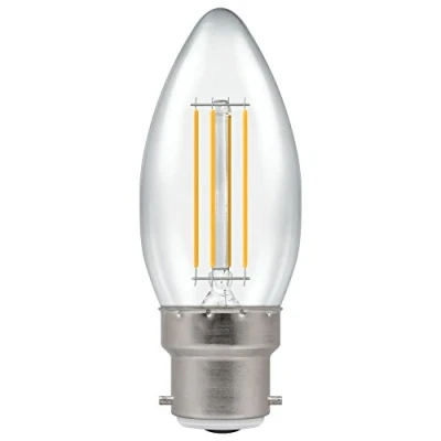Image of Crompton LED Candle Filament Dimmable Clear 5W 4000K BC B22d