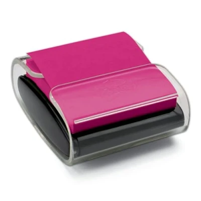 Image of 3M Post It Pop Up Notes Dispenser 3 Inch x Black, Acrylic, Multicoloured