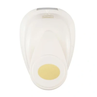 Image of Vaessen Creative Craft Paper Punch Oval 1,2 x 1,6 cm Circle Cutter for Crafting and Card Making, White/Pink