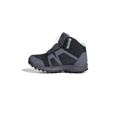 Image of Adidas Terrex BOA MID RAIN.RDY Hiking shoes for kids, Size: 10K, Core black ftwr white preloved violet Textile/synthetics