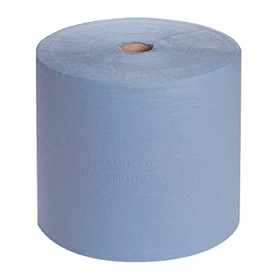 Image of 2 rolls Ply Monster Industrial Wiping Bumper Forecourt Roll Blue 28cm x 370m (4, BLUE)