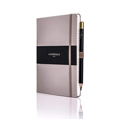 Image of Castelli RQ24/25 639 Medium Lined Ruled Tucson Notebook Taupe