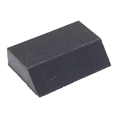 Image of Fit For The Job Fine/Medium Grade Angled Flexible Reusable Sanding Block Wood, Furniture, Metal, Plaster Home Improvement, Decorating and More