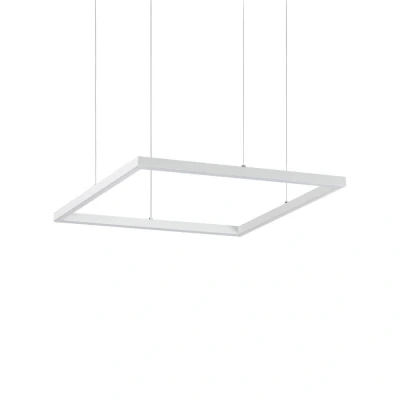 Image of Oracle Slim Non Dim Decorative Square Integrated Pendant Light White, 3000K, 33W