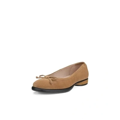 Image of ECCO Women&#039;s Sculpted Luxe Ballerina Bow Ballet Flat, Cashmere Suede, 6/6.5 UK