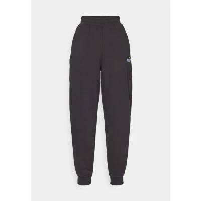 Image of Puma Small LOGO Comfort HIGH Waist Sweatpants Tracksuit bottoms, Women&#039;s, Size: Small, Black
