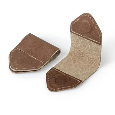 Image of Londo Genuine Leather Handmade Bookmark (Set of 2) (Mink, Magnetic)