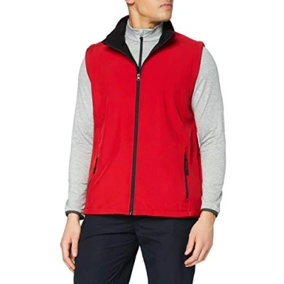 Image of Result R232M Printable Softshell Bodywarmer Red/Black, Medium
