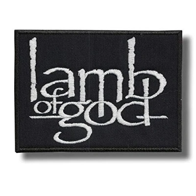 Image of Lamb of God Patch Badge Embroidered Iron on Applique