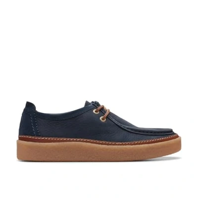 Image of Clarks Men&#039;s Clarkwood Moc, Navy Nubuck, 6 UK