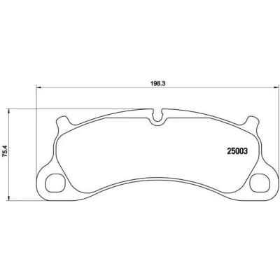 Image of 99135194902, 99135194903, 99135194904 Brake pad set BREMBO P 65 025 prepared for wear indicator without accessories PORSCHE: 911 Coupe, Boxster Spyder