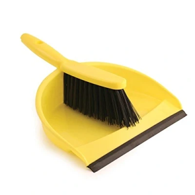 Image of Bentley Industrial VZ.8012/Y Color Coded Hygiene Dustpan and Hand Brush Set, Yellow