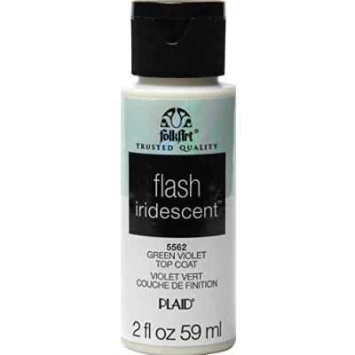 Image of GREEN VIOLET FLASH IRIDESCENT FOLKART 2OZ