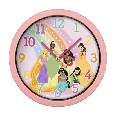 Image of Disney Princess Pink Wall Clock PN3089, One Size