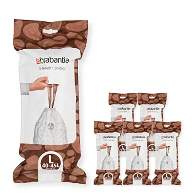 Image of Brabantia PerfectFit bags L 40 45 litre Multipack of 120 6x20