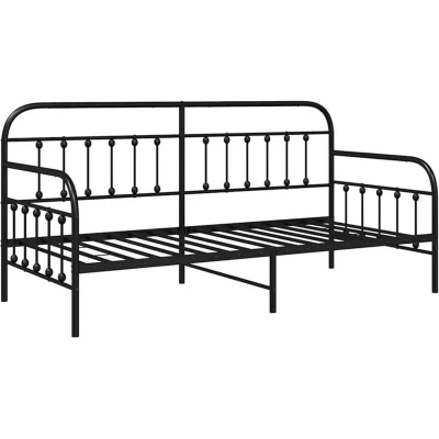 Image of vidaXL Daybed Frame Black 90x200 cm Steel