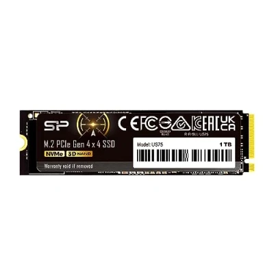 Image of Silicon Power 1TB US75 NVMe 4.0 Gen4 PCIe M.2 SSD R/W up to 7,000/6,500 MB/s (SP01KGBP44US7505)