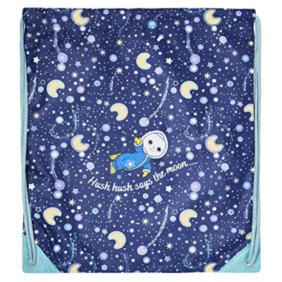 Image of Ulster Weavers Drawstring Gym Bag Moon and Me Baby, Polyester, Multi, One Size
