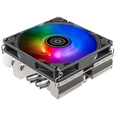 Image of SilverStone Technology SST HYH90 ARGB Hydrogon H90 Horizontal CPU Cooler with 4 Heat Tubes and 92mm PWM Fan