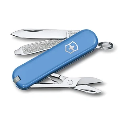 Image of Victorinox, Classic SD, Swiss Army Pocket Knife, small, Multi Tool, Camping, 7 Functions, Blade, Nail file, Screwdriver 2.5 mm