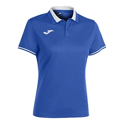 Image of Joma 901272.702.Xs Championship VI Short Sleeved Polo Shirt Royal White