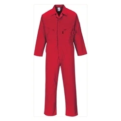 Image of Portwest C813 Men&#039;s Liverpool Lightweight Safety Coverall Boiler Suit Overalls Red, XX Large
