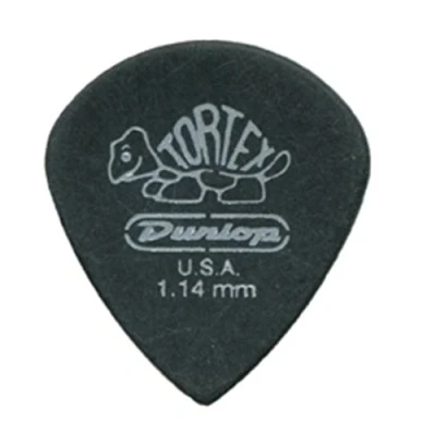 Image of Jim Dunlop 482R1.14 Guitar Picks, 1.14 mm, Pitch Black