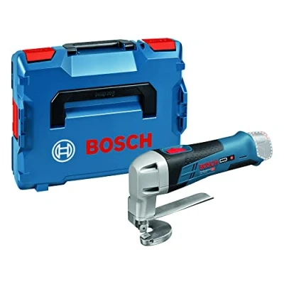 Image of Bosch Professional 060192610A tin snips GSC 12V 13 (without battery, 12 volts, cutting capacity steel 1.3 mm, in L BOXX), V.