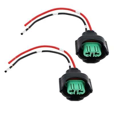 Image of EMSea 2Pcs H11 Headlight Wire Harness Connector Replacement Compatible with H8/H9/H11/880/881/H27 Bulbs Bulb Wiring