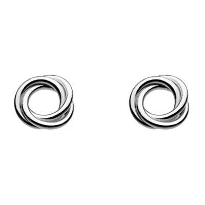 Image of Dew Sterling Silver Coiled Stud Earrings