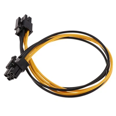 Image of D DOLITY Mini 6pin Male to 6 pin PCIe PCI e GPU Video Card Power Extension Cable