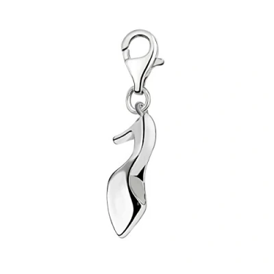Image of Quiges 925 Sterling Silver 3D Pump Heel Lobster Clasp Charm Clip on Pendant