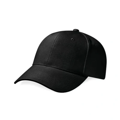 Image of Beechfield B65 Pro Style Heavy Brushed Cotton Cap Black