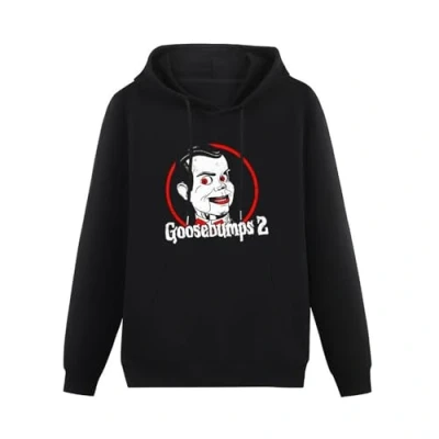 Image of LIYUEJIUBA Goosebumps 2 Slappy Dummy Youth Men&#039;s Black Hooded Unisex Sweatshirt L
